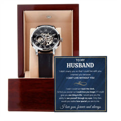 To My Husband Eyes – Openwork Watch
