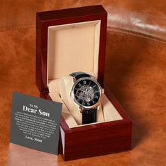 To My Dear Son Always Remember I Love You – Openwork Watch