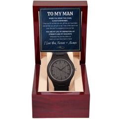 To My Man Inspiration – Wooden Watch