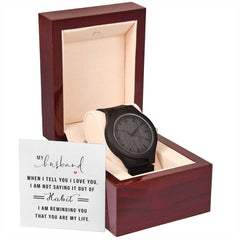 You Are My Life- Wooden Watch