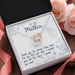Thank You For Always Being There - Interlocking Hearts Necklace