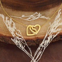 Thank You For Always Being There - Interlocking Hearts Necklace
