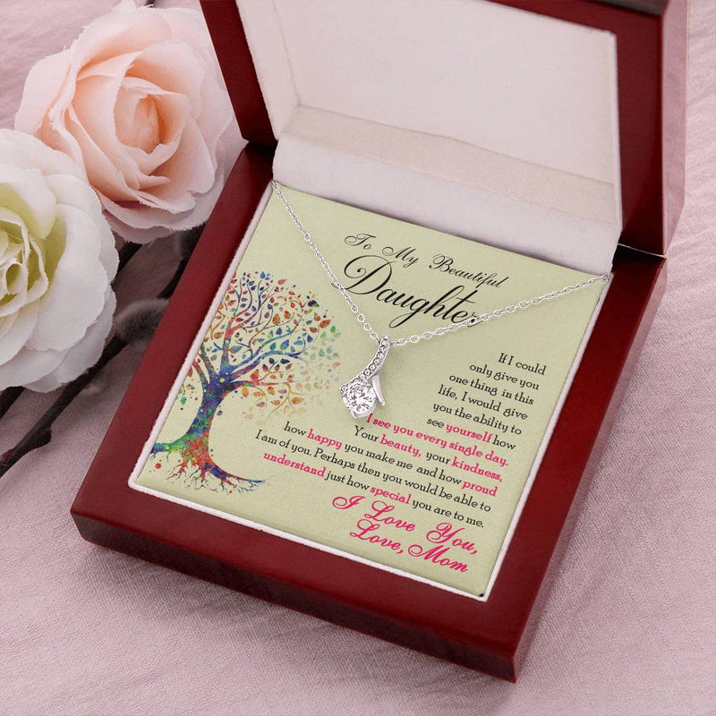 To My Beautiful Daughter - Alluring Beauty Necklace
