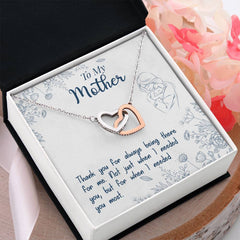 Thank You For Always Being There - Interlocking Hearts Necklace