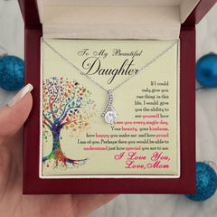 To My Beautiful Daughter - Alluring Beauty Necklace