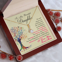 To My Beautiful Daughter - Alluring Beauty Necklace