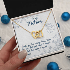 Thank You For Always Being There - Interlocking Hearts Necklace