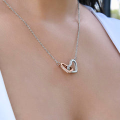 Thank You For Always Being There - Interlocking Hearts Necklace