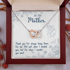 Thank You For Always Being There - Interlocking Hearts Necklace