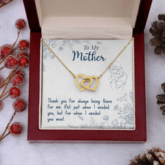Thank You For Always Being There - Interlocking Hearts Necklace