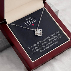 To My Love - Love Knot Necklace