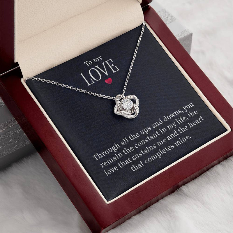 To My Love - Love Knot Necklace