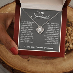 To My Soulmate - Love Knot Necklace
