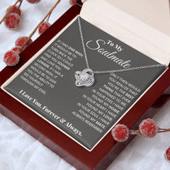 To My Soulmate - Love Knot Necklace