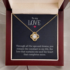 To My Love - Love Knot Necklace