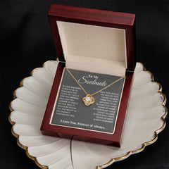 To My Soulmate - Love Knot Necklace