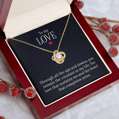 To My Love - Love Knot Necklace