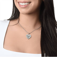 Grandma Loves You - Heart Necklace
