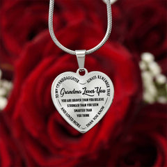 Grandma Loves You - Heart Necklace