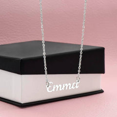 Classic Heart Style Name Necklace