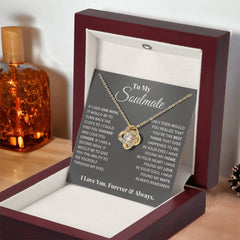 To My Soulmate - Love Knot Necklace