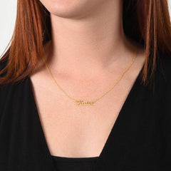 Classic Heart Style Name Necklace