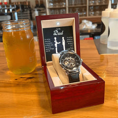 To My Dear Dad Always Remember I Love You – Openwork Watch