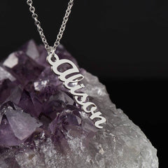 Classic Vertical Name Necklace
