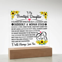 To My Daughter – Acrylic Square