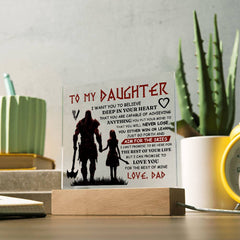To My Daughter Skies – Acrylic Square
