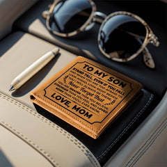 To My Son Stand Tall – Leather Wallet
