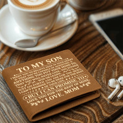 To My Son Promise (Yellow)  – Leather Wallet