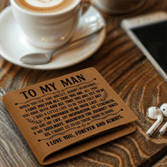 To My Man Inspiration (Black) – Leather Wallet