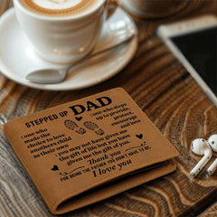To My Stepdad Choice to Love – Leather Wallet