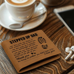 To My Stepdad Gift of Life – Leather Wallet