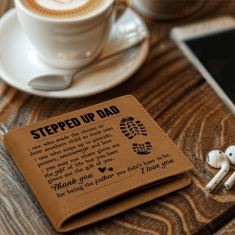 To My Stepdad Gift of Life – Leather Wallet