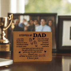 To My Stepdad Choice to Love – Leather Wallet