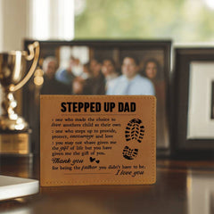 To My Stepdad Gift of Life – Leather Wallet