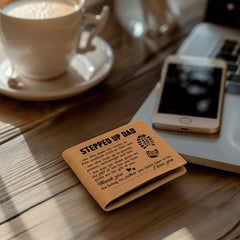 To My Stepdad Gift of Life – Leather Wallet