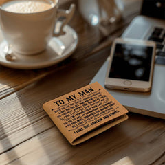 To My Man Inspiration (Black) – Leather Wallet
