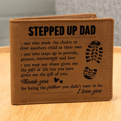 To My Stepdad Gift of Life – Leather Wallet