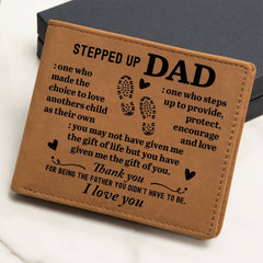 To My Stepdad Choice to Love – Leather Wallet
