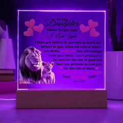 To My Daughter Old Lion – Acrylic Square