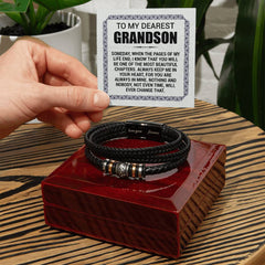 Pages of My Life Love You Forever (To My Grandson) – Bracelet