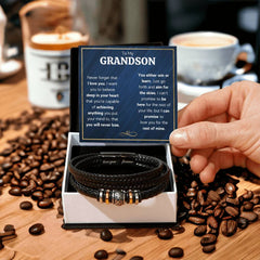 Never Forget Love You Forever (To My Grandson) – Bracelet