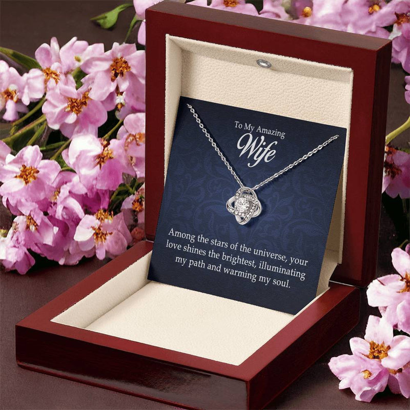 To My Amazing Wife - Love Knot Necklace