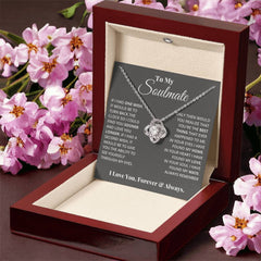To My Soulmate - Love Knot Necklace