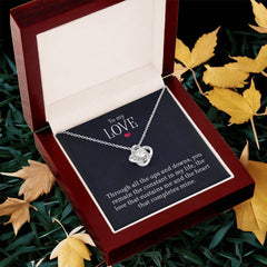 To My Love - Love Knot Necklace