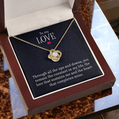 To My Love - Love Knot Necklace