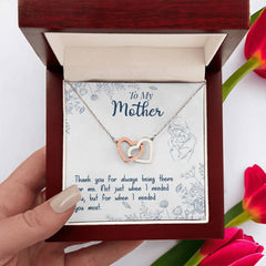Thank You For Always Being There - Interlocking Hearts Necklace